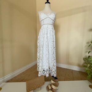 Petal and pup Midi Lace dress